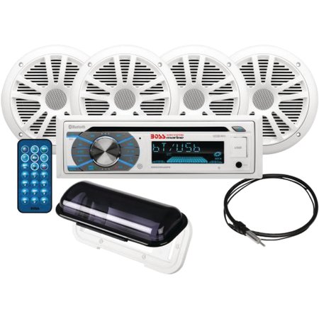 BOSS AUDIO Boss MCK508WB64S CD/USB/SD, MP3, WMA, FM/AM Player/Bluetooth w/2 Pr. 6.5" Speakers MCK508WB64S